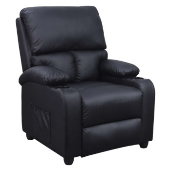 Πολυθρόνα Relax Art Maison Holstebro - Black PU (78Χ89Χ106εκ.)