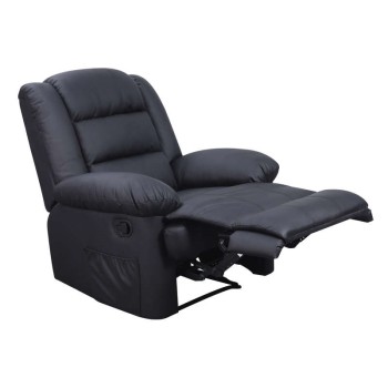 Πολυθρόνα Relax Art Maison Taastrup - Black PU (90Χ93Χ100εκ.)