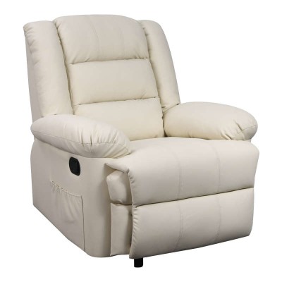 Πολυθρόνα Relax Art Maison Taastrup - Cream PU (90Χ93Χ100εκ.)