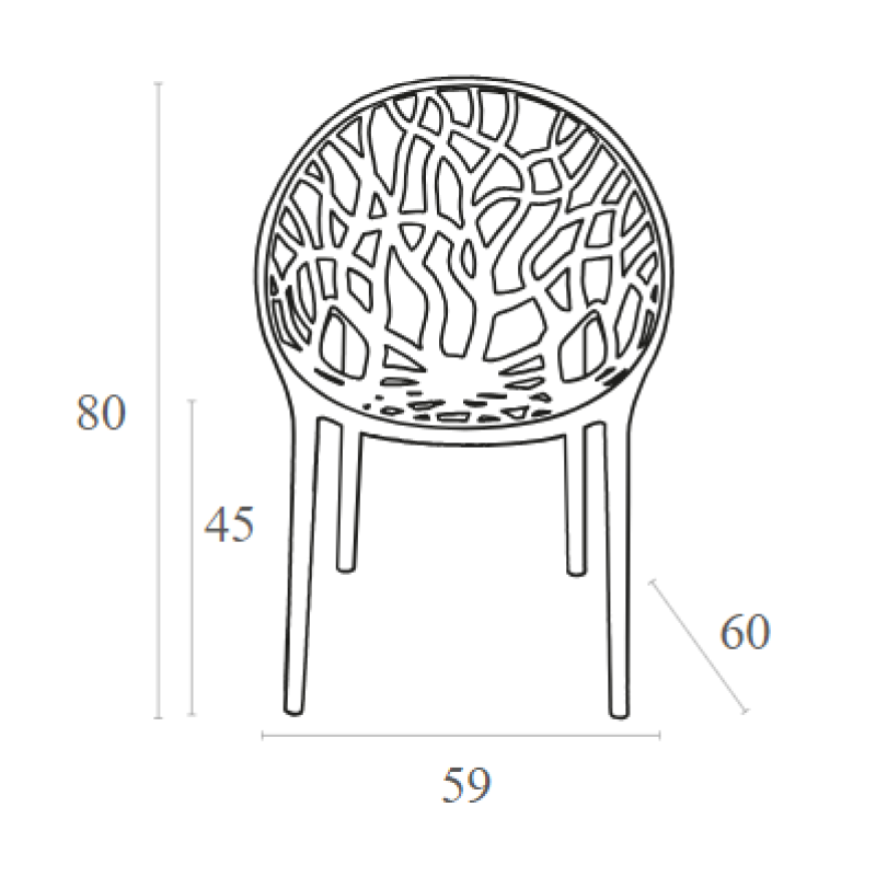 Πολυθρόνα Art Maison Svenstrup - Black (59x60x80εκ.)