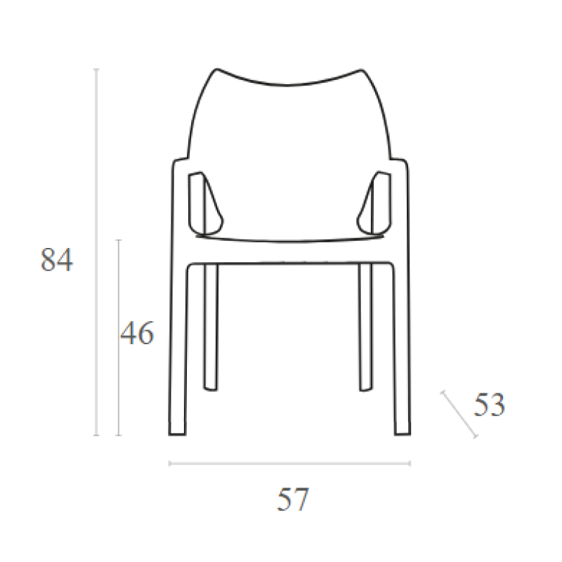 Πολυθρόνα Art Maison Skovby - White (57x53x84εκ.)