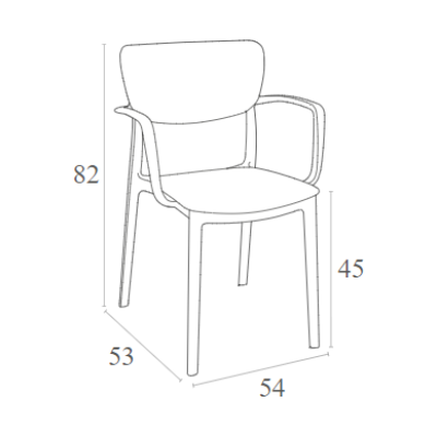 Πολυθρόνα Art Maison Fredensborg - White (54x53x82εκ.)