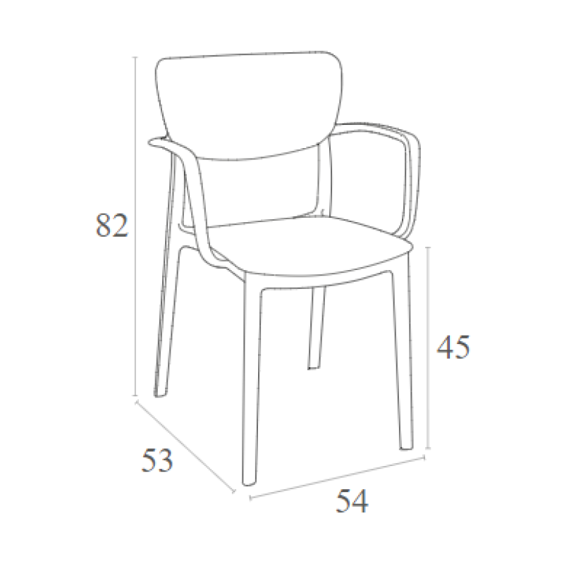 Πολυθρόνα Art Maison Fredensborg - Taupe (54x53x82εκ.)