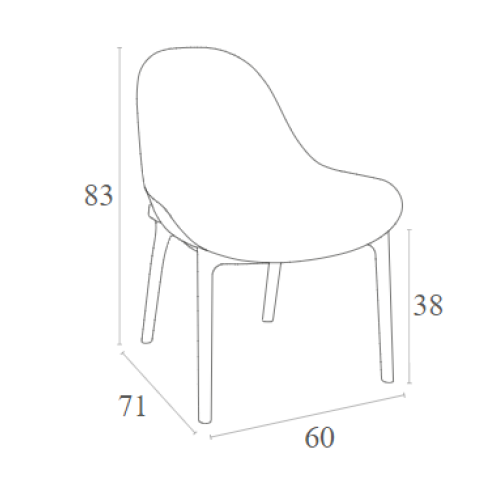 Πολυθρόνα Art Maison Strand - Taupe (60x71x83εκ)