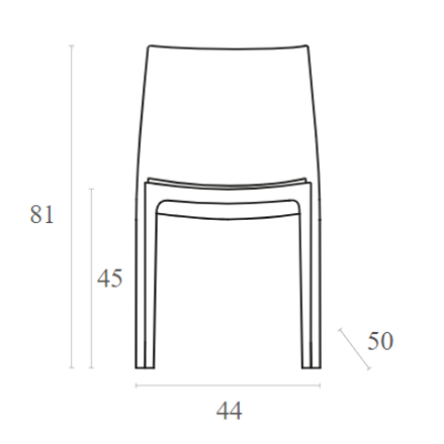 Καρέκλα Art Maison Humlebaek - Taupe (44x50x81εκ.)