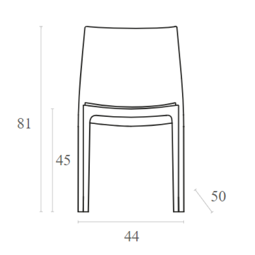 Καρέκλα Art Maison Humlebaek - Taupe (44x50x81εκ.)