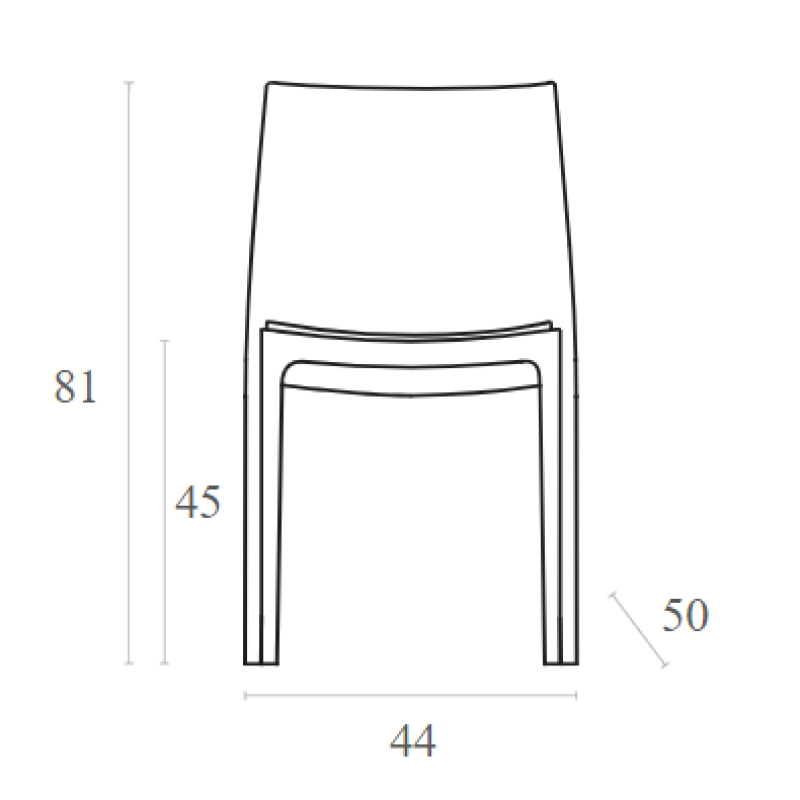 Καρέκλα Art Maison Humlebaek - Black (44x50x81εκ.)