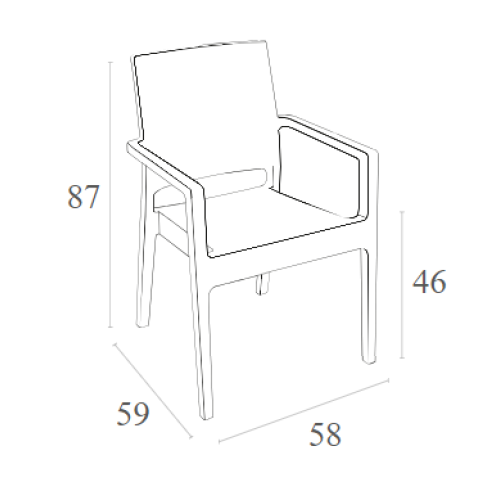 Πολυθρόνα Art Maison Hadsten - Taupe (58x59x87εκ.)