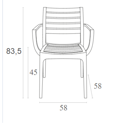 Πολυθρόνα Art Maison Skovby - White (58x58x82εκ.)