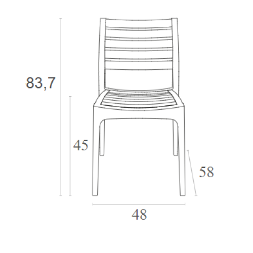 Καρέκλα Art Maison Jyllinge - White (48x58x82εκ.)