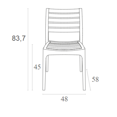 Καρέκλα Art Maison Jyllinge - Black (48x58x82εκ.)