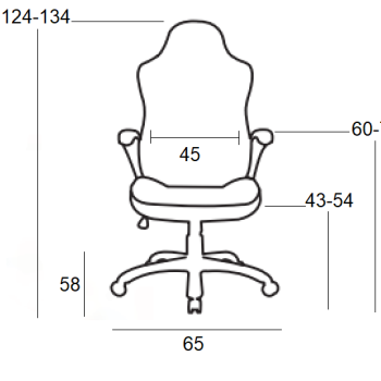 Καρέκλα Gaming Art Maison Smorumnedre - Black White (72X70X125-133εκ.)