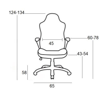 Καρέκλα Gaming Art Maison Smorumnedre - Black White (72X70X125-133εκ.)