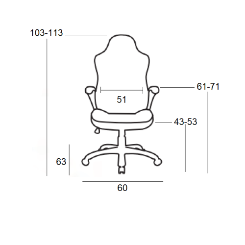 Καρέκλα Gaming Art Maison Smorumnedre - Black Red (60Χ64Χ103-113εκ.)