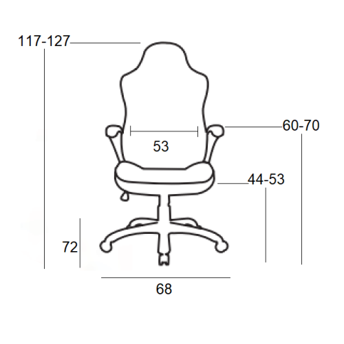 Καρέκλα Gaming Art Maison Smorumnedre - Black White (67X59X122/132εκ.)