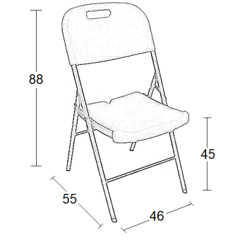 Καρέκλα Catering Art Maison Ikast - White (45x56x87εκ.)