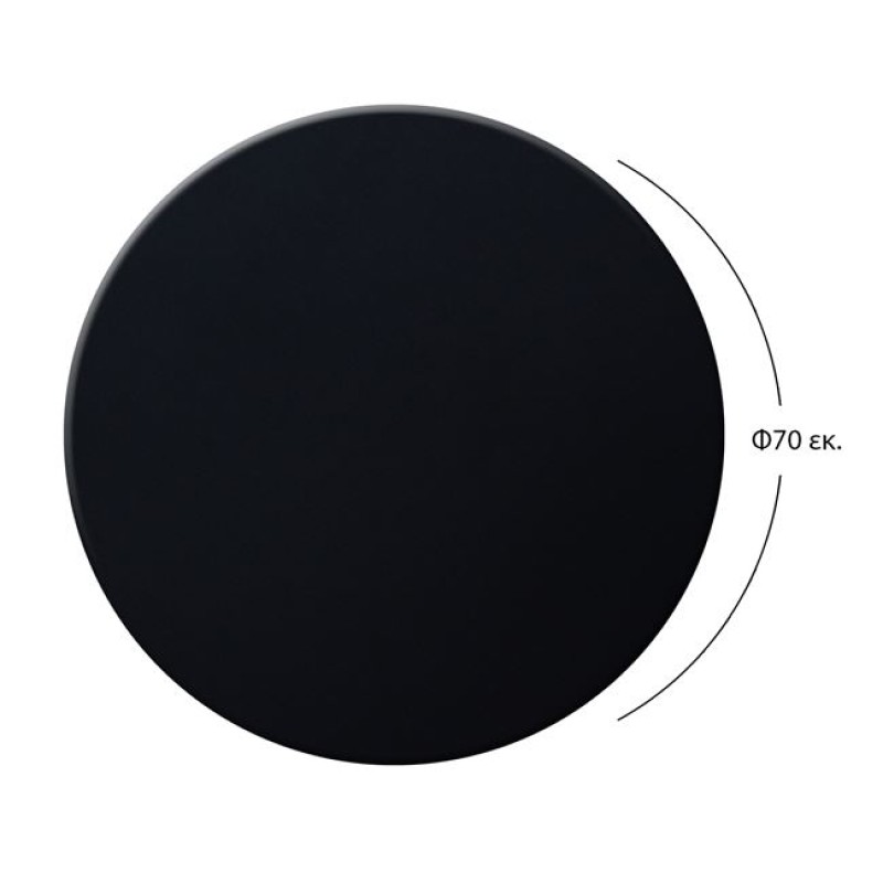 ΕΠΙΦΑΝΕΙΑ ΤΡΑΠΕΖΙΟΥ ART MAISON SAUSALITO - BLACK (Φ70Χ2.5εκ)