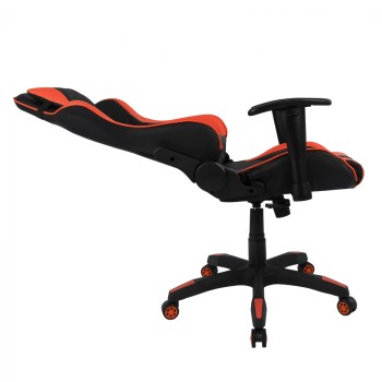 Καρέκλα Gaming Art Maison Baraboo - Black Red PU (68,5x71,5x133,5εκ.)