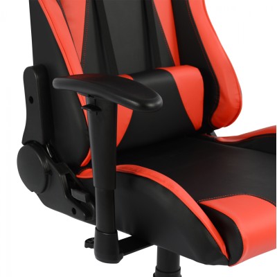 Καρέκλα Gaming Art Maison Baraboo - Black Red PU (68,5x71,5x133,5εκ.)