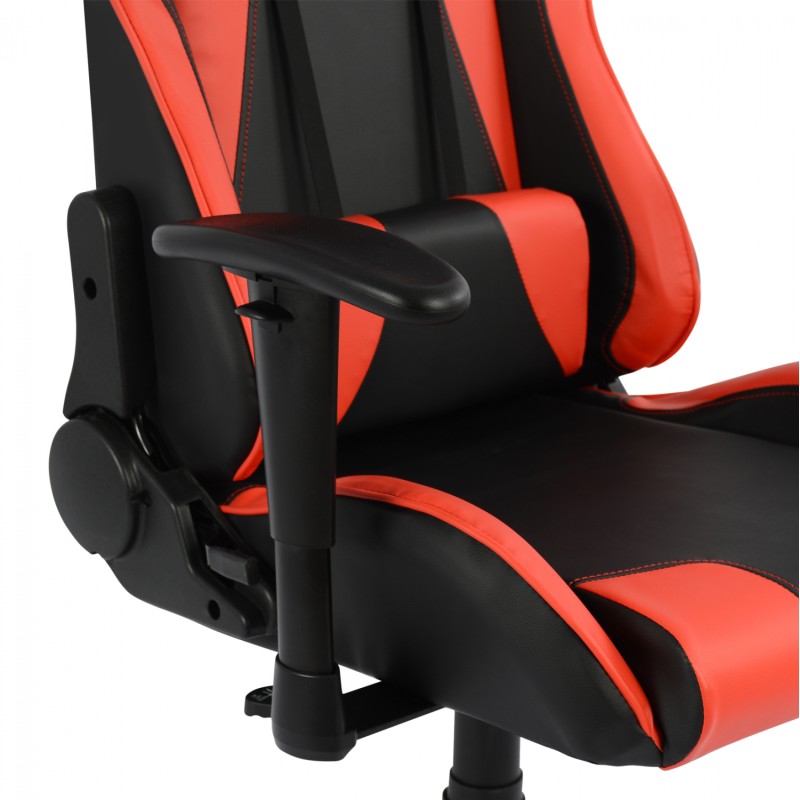 Καρέκλα Gaming Art Maison Baraboo - Black Red PU (68,5x71,5x133,5εκ.)