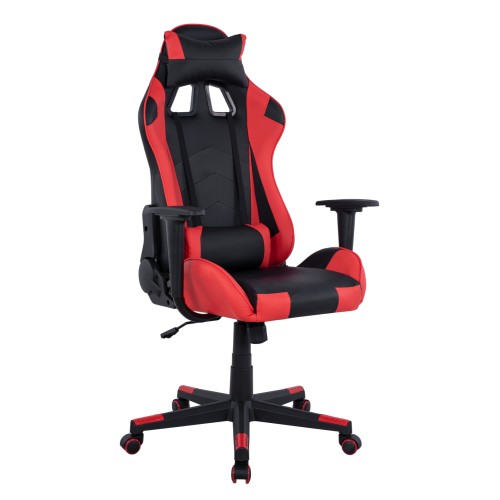 Καρέκλα Gaming Art Maison Baraboo - Black Red PU (68x67x130εκ.)