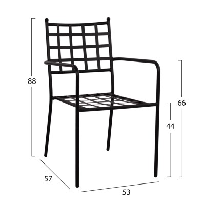 ΠΟΛΥΘΡΟΝΑ ART MAISON FENNER - BLACK (46x58x88cm)