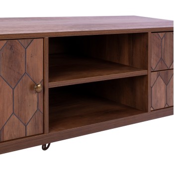 ΕΠΙΠΛΟ TV ART MAISON CLAREMONT - WALNUT (130x39,5x51εκ.)