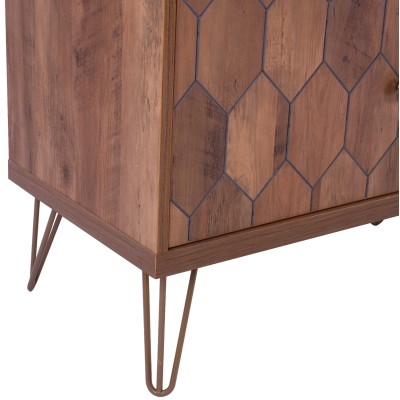 ΕΠΙΠΛΟ TV ART MAISON CLAREMONT - WALNUT (130x39,5x51εκ.)