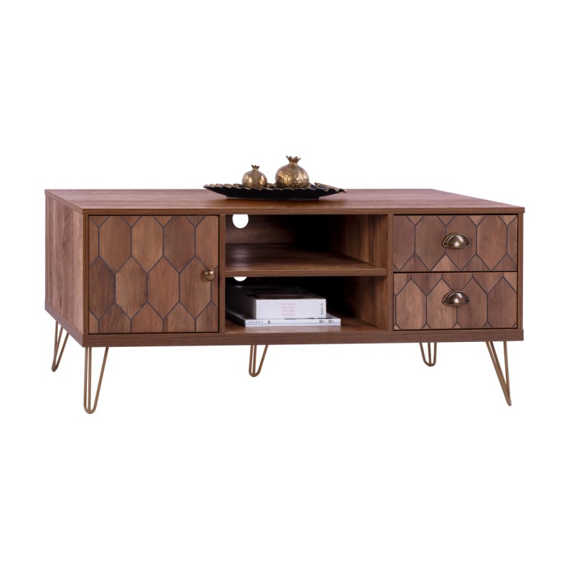 ΕΠΙΠΛΟ TV ART MAISON CLAREMONT - WALNUT (130x39,5x51εκ.)