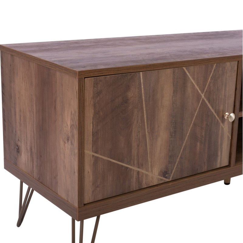 ΕΠΙΠΛΟ TV ART MAISON PURBANK - WALNUT (150x39,5x51,5εκ.)