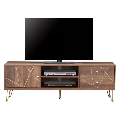 ΕΠΙΠΛΟ TV ART MAISON PURBANK - WALNUT (150x39,5x51,5εκ.)