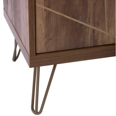 ΕΠΙΠΛΟ TV ART MAISON PURBANK - WALNUT (150x39,5x51,5εκ.)