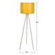 ΦΩΤΙΣΤΙΚΟ ΔΑΠΕΔΟΥ ART MAISON ENGLEWOOD - ECRU YELLOW (Φ38x145εκ.)