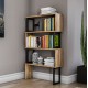 ΒΙΒΛΙΟΘΗΚΗ ART MAISON HELSTON - WALNUT BLACK (80x22x128 εκ.)