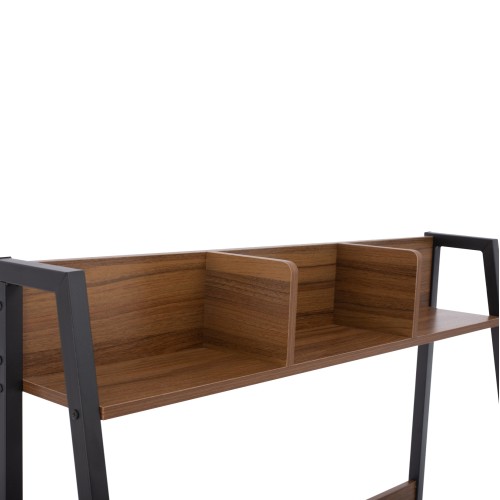 ΓΡΑΦΕΙΟ ΜΕ ΒΙΒΛΙΟΘΗΚΗ ART MAISON LOOE - WALNUT BLACK (100x48x139Yεκ.)