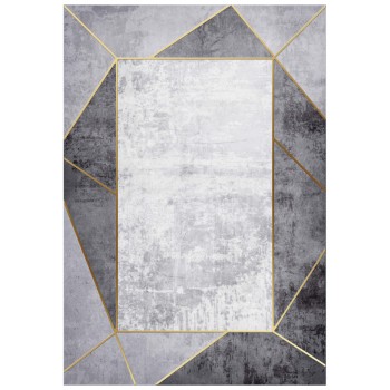 ΧΑΛΙ ΣΑΛΟΝΙΟΥ ΜΕ ΚΡΟΣΙΑ Art Maison Reston - Gray White Shapes (160x230εκ.)