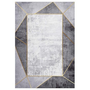 ΧΑΛΙ ΣΑΛΟΝΙΟΥ ΜΕ ΚΡΟΣΙΑ Art Maison Reston - Gray White Shapes (80x150εκ.)