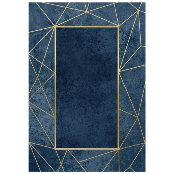 ΧΑΛΙ ΣΑΛΟΝΙΟΥ ΜΕ ΚΡΟΣΙΑ Art Maison Reston - Blue Gold (120x170εκ.)