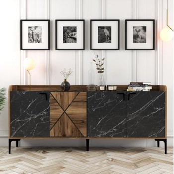 ΜΠΟΥΦΕΣ ART MAISON CHICO - BLACK (180x35x78εκ.)