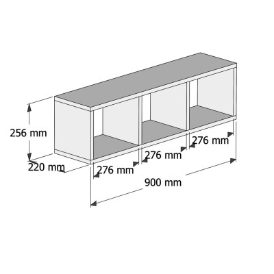 ΣΕΤ ΓΡΑΦΕΙΟΥ ΡΑΦΙΕΡΑ 2 ΤΕΜΑΧΙΩΝ ART MAISON WORKINGTON - GREY WHITE (118x45-58x80 εκ.)