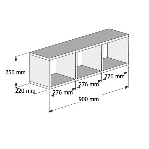 ΣΕΤ ΓΡΑΦΕΙΟΥ ΡΑΦΙΕΡΑ 2 ΤΕΜΑΧΙΩΝ ART MAISON WORKINGTON - GREY WHITE (118x45-58x80 εκ.)