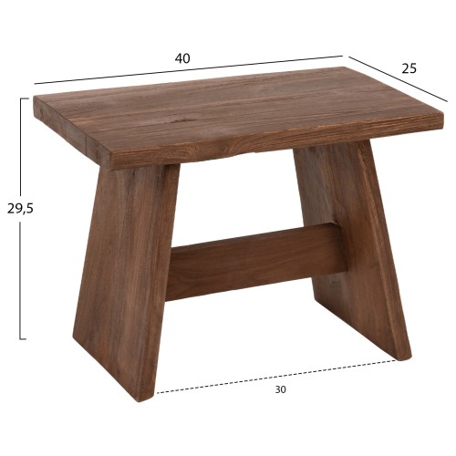 ΒΟΗΘΗΤΙΚΟ ΤΡΑΠΕΖΑΚΙ ART MAISON FULLERTON - WALNUT (40x25x29,5εκ.)