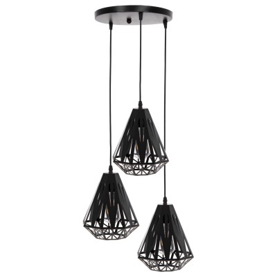 ΦΩΤΙΣΤΙΚΟ ΟΡΟΦΗΣ 3ΦΩΤΟ ART MAISON WOODLAND - BLACK (Φ23x127εκ.)