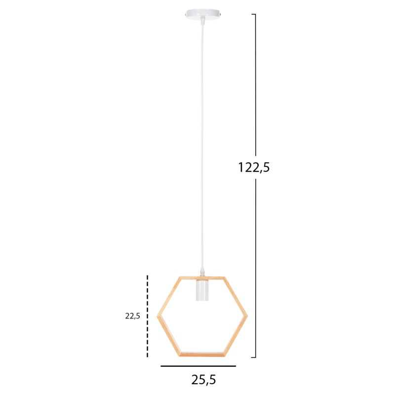 ΦΩΤΙΣΤΙΚΟ ΟΡΟΦΗΣ ART MAISON WOODLAND - WHITE NATURAL (25,5Χ122,5εκ.)