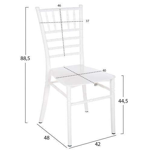 Καρέκλα Catering Art Maison Albonese - White (41,2x49,7x89εκ.)