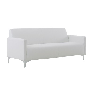 Καναπές Τριθέσιος Art Maison Wilmslow - White PU (164x71x72cm)