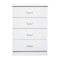 Συρταριέρα 4 Συρτάρια Art Maison Bootle - White (60x40x80cm)