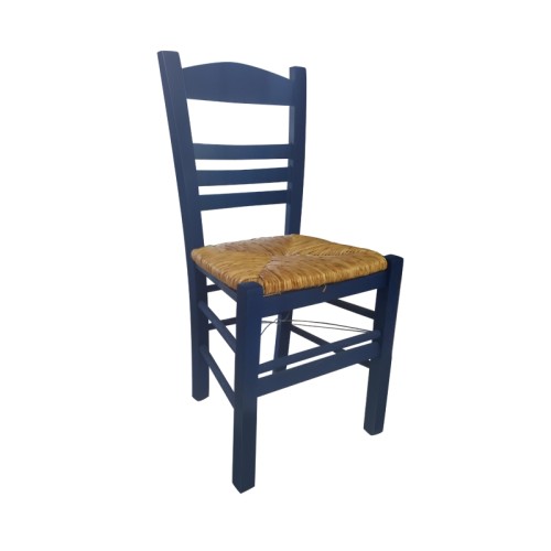 Καρέκλα Καφενείου Art Maison Bacup - Blue Ψάθα (41x45x88cm)