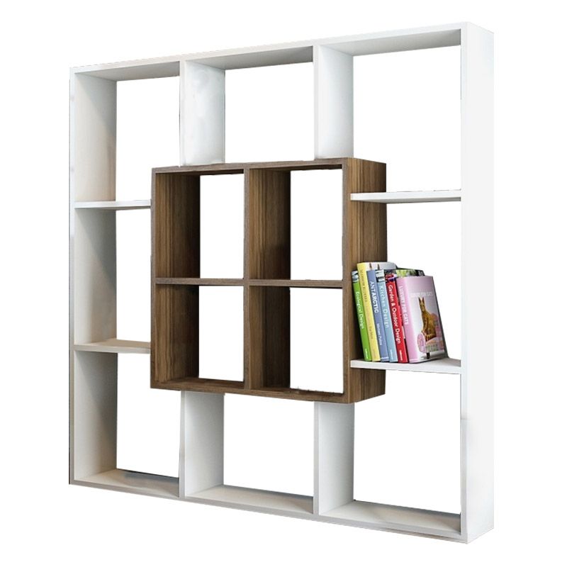 Βιβλιοθήκη Art Maison Besancon - White Walnut (136x22x136cm)