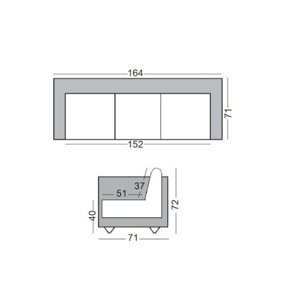 Καναπές Τριθέσιος Art Maison Wilmslow - White PU (164x71x72cm)